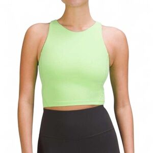 Lululemon Align Neon Green High-Neck Tank Top, Size 6